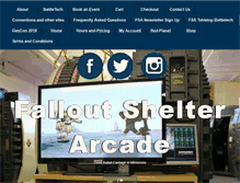 Tablet Screenshot of falloutshelterarcade.com